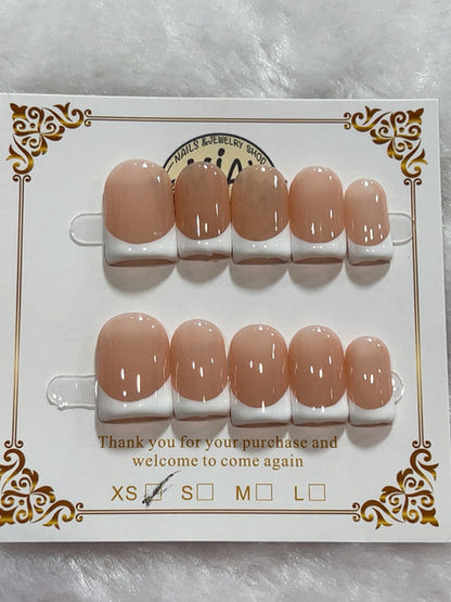Cocoa Nude Gloss handmade press-on nails - image 2